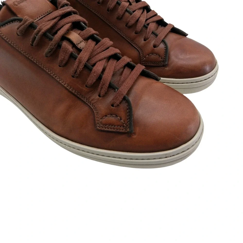 Church's Mirfield Shoes Mens US 10.5 UK 9.5 Brown Leather Sneakers Made In Italy